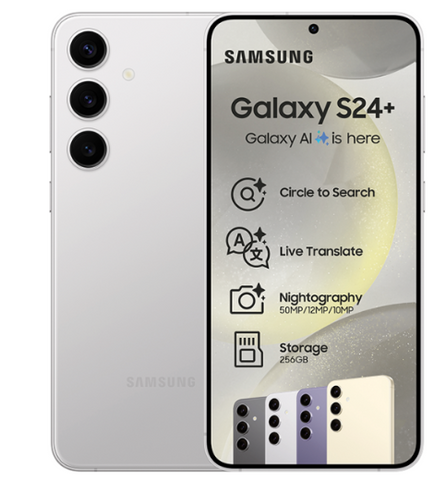 Samsung  S24  plus 5G 256GB Dual Sim- Marble Grey