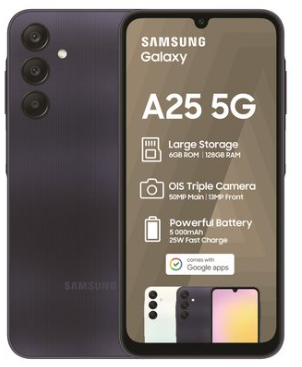 Samsung Galaxy A25 5G 128GB Dual Sim - Black